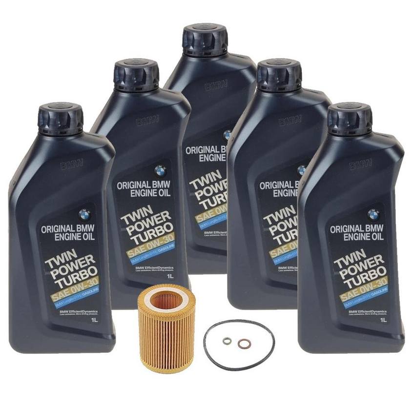 Genuine BMW Engine Oil Change Kit - (0W-30) 83212365950